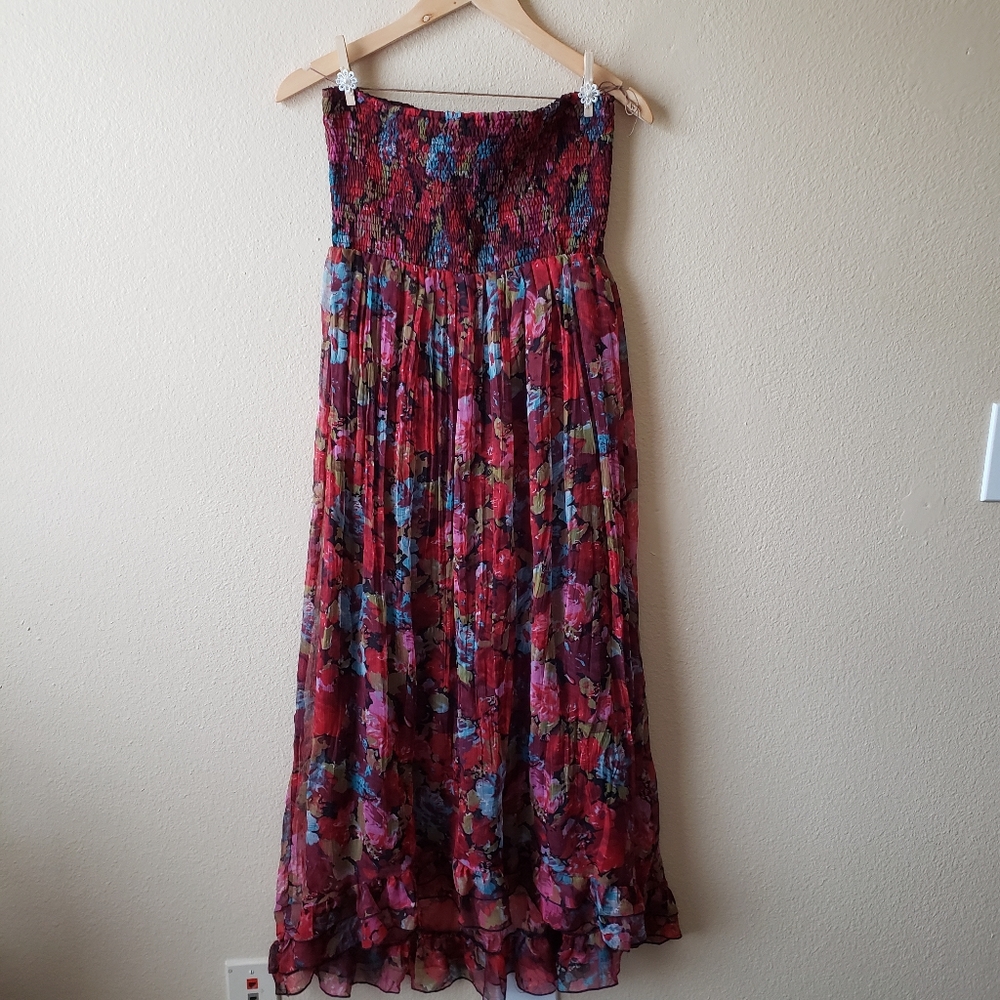 American Rag Strapless Floral Dress
